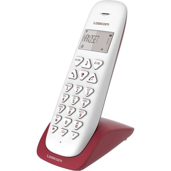LOGICOM VEGA 150 SOLO Raspberry trådlös telefon utan telefonsvarare