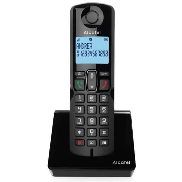 TELEFON, Telefoner, Trådlös telefon, Alcatel S280 Ewe Black Svart