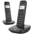 Miniatyrbild 2 av 2: DORO Comfort 1010 DUO trådlös telefon med nummerpresentation och 50 namn- och nummerkatalog - svart