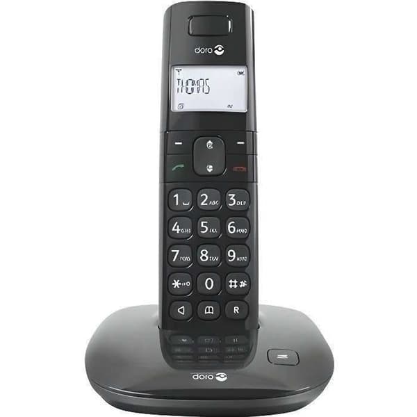 DORO Comfort 1010 sladdlös telefon - DECT - svart - 300 m räckvidd - handsfree högtalartelefon Svart