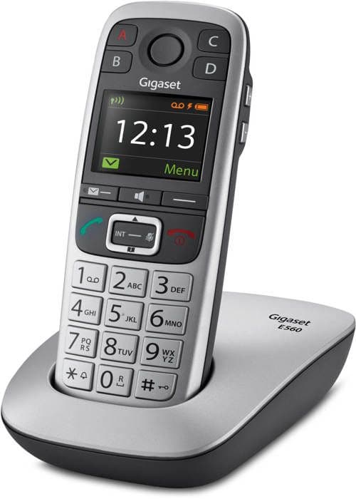 Gigaset Trådlös dect telefon silver - giga e 560 silver