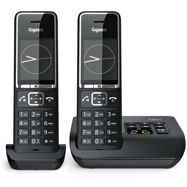 GIGASET Sladdlös telefon Comfort 550A Duo Svart Svart