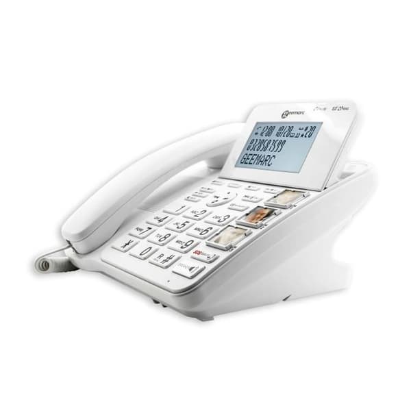 GEEMARC CL595 förstärkt senior fast telefon - stora knappar med foton och SOS-knappar