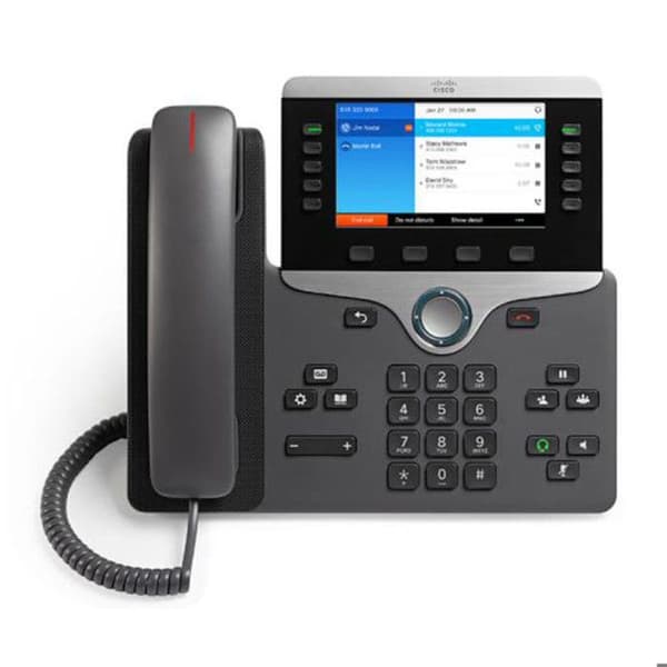 CISCO IP-telefon 8851 VoIP-telefon - 5 linjer - LCD-färgskärm - Handsfree-funktion - Kol