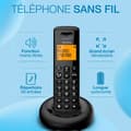Miniatyrbild 2 av 3: Alcatel E260 trådlös fast telefon med annonssamtalsblockeringsfunktion Svart