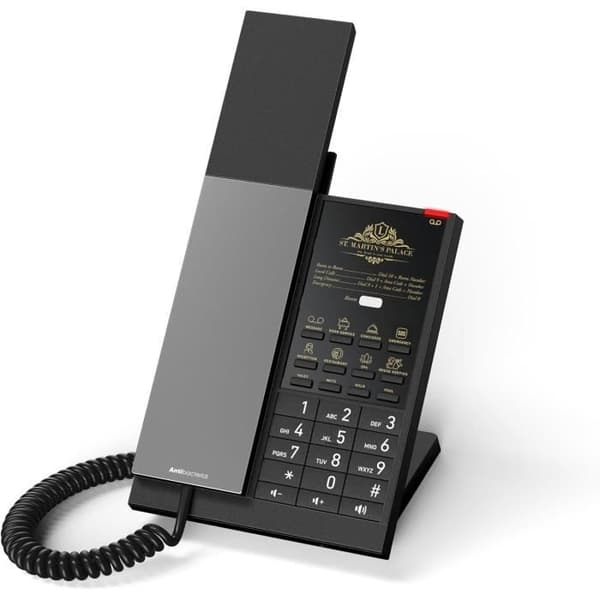 DECT-telefon Snom HD350W med antibakteriellt hölster och stor visuell display för samtal