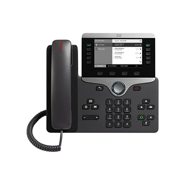 VoIP-telefon - CISCO - IP-telefon 8811 - Handsfree - Samtalstimer - Intercom Svart