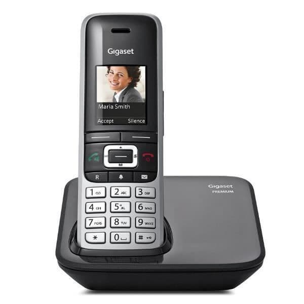 TELEFON, Telefoner, Trådlös telefon, Gigaset Gigaset Premium 100 Im Svart, Silver