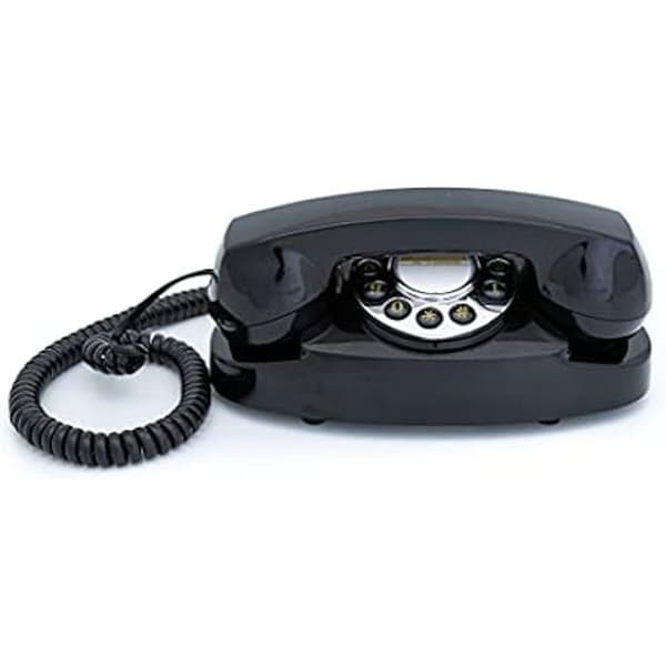 Trådlös Telefon - GPO - Audrey Black - Färg Svart - Tryckknappsenhet - Eleganta Design