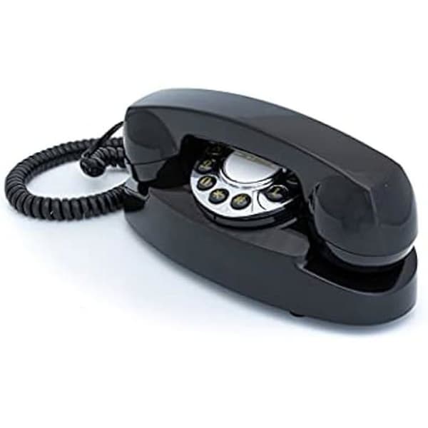 Trådlös Telefon - GPO - Audrey Black - Färg Svart - Tryckknappsenhet - Eleganta Design