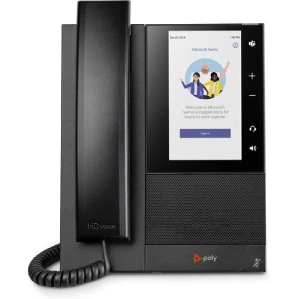 Poly CCX 505 - För Microsoft Teams - VoIP-telefon - SIP, PSTN, RTP, SRTP, SDPPOLY CCX 505 Professional Multimedia Phone för Svart