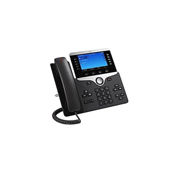 CISCO 8841 VoIP-telefon - 800 x 480 pixlar - 12,7 cm (5") - G.711a,G.722,G.729A,iLBC - Svart Svart, Silver