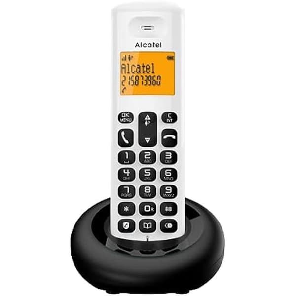 Trådlös telefon Alcatel E160 Svart, Vit