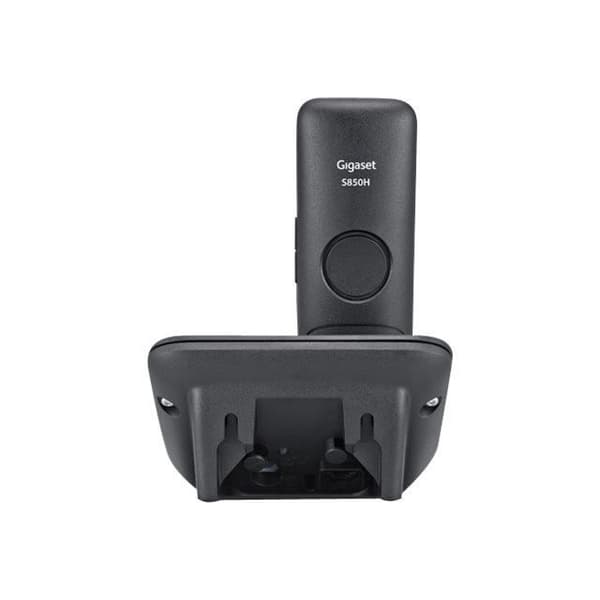 Gigaset S850 Trådlös telefon Bluetooth-gränssnitt med DECT\GAP nummerpresentation svart, platina-S30852-H2605-C101