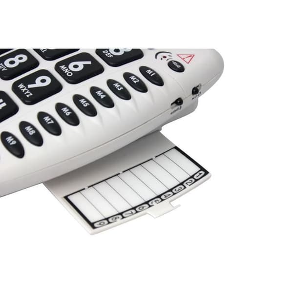 GEEMARC AMPLIPOWER 40 Senior Big Key fast telefon - Vit