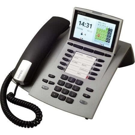 AGFEO SYSTEM-PHONE ST 45 IP-VERSION, SILVER... Silver