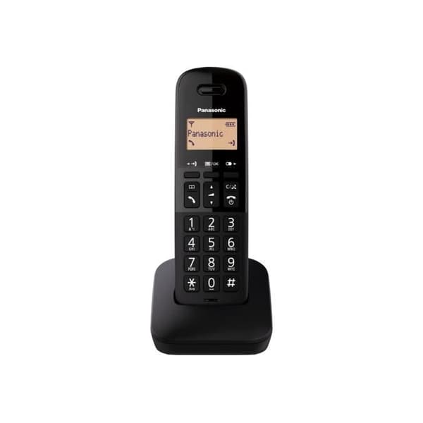 Panasonic KX-TGB610JT, Analog/dekt telefon, Trådlös telefon, 50 poster, Nummerpresentation, Svart Svart