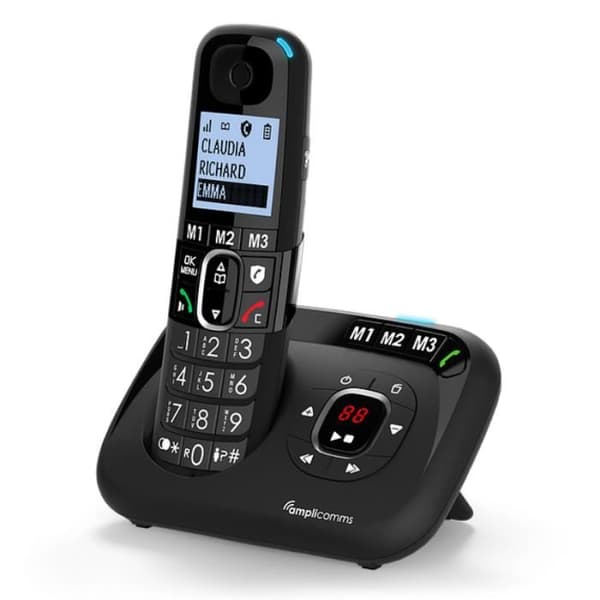 DUO fasta telefoner med Amplicomms 1582 +90dB telefonsvarare