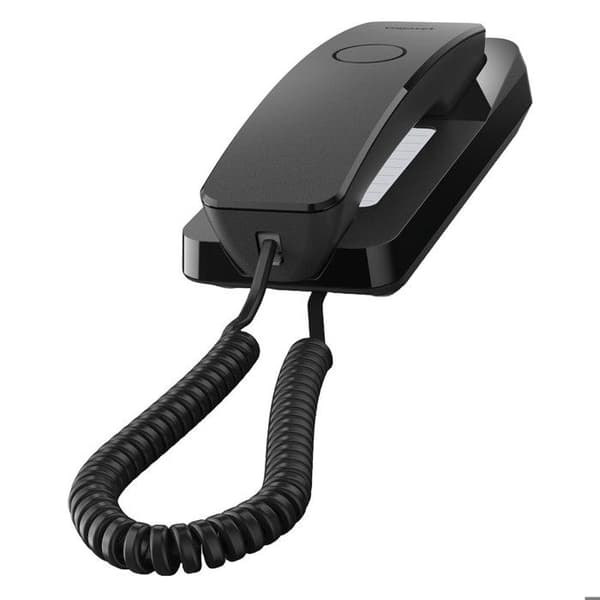 GIGASET Telefon med sladd DESK 200 Svart Svart
