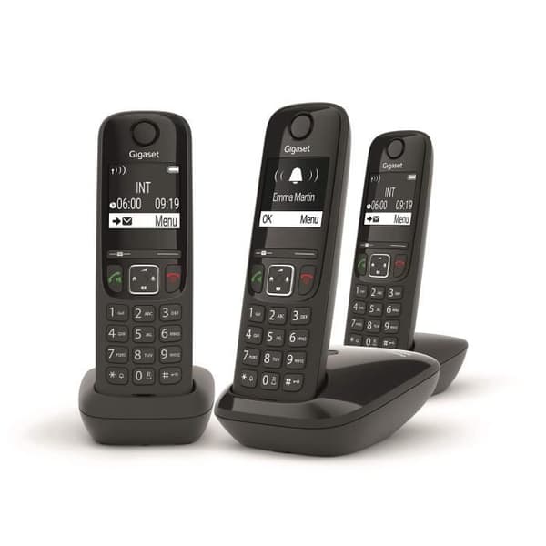 GIGASET AS690 TRIO TRÅDLÖS TELEFON: TRE CELLER FÖR IN-SAMTAL