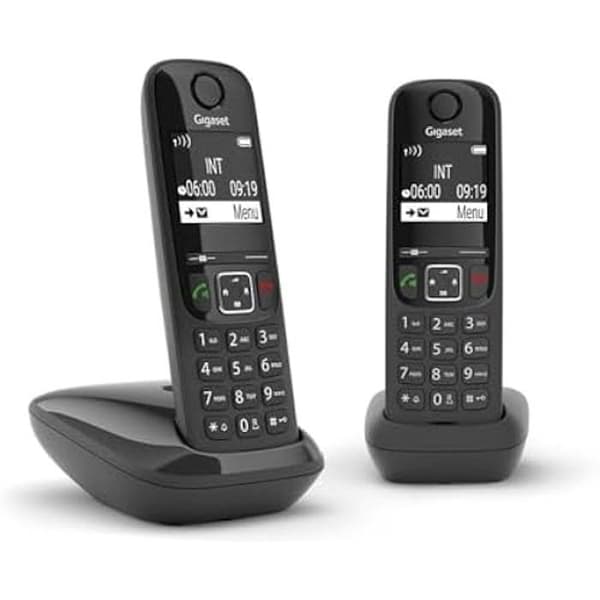 Trådlös telefon - GIGASET - AS690 Duo - Högtalarfunktion - Österrikisk version - Ej kompatibel i Tyskland