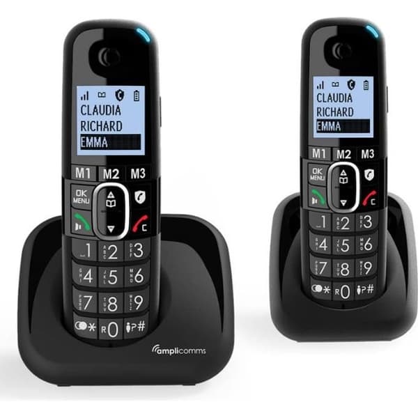 Trådlös telefon DUO Amplicomms Bigtel 1502