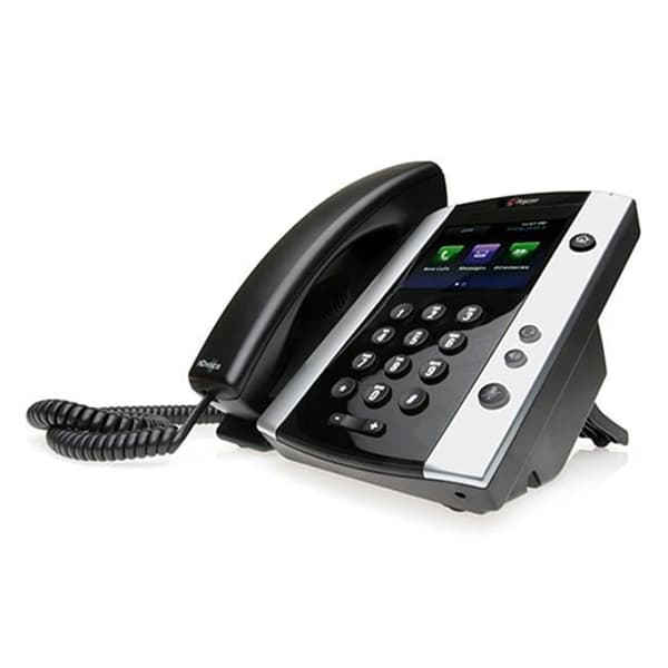 Polycom VVX 501 IP-telefon - Väggfäste - VoIP - Hands-free högtalartelefon Svart