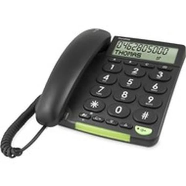 Doro 312CS sladdtelefon - Högtalartelefon - Nummerpresentation - Svart Svart