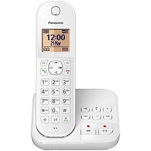Trådlös telefon - PANASONIC - KX-TGC420GW - Inbyggd svarare - Högtalarsystem - Polyfonisk Vit
