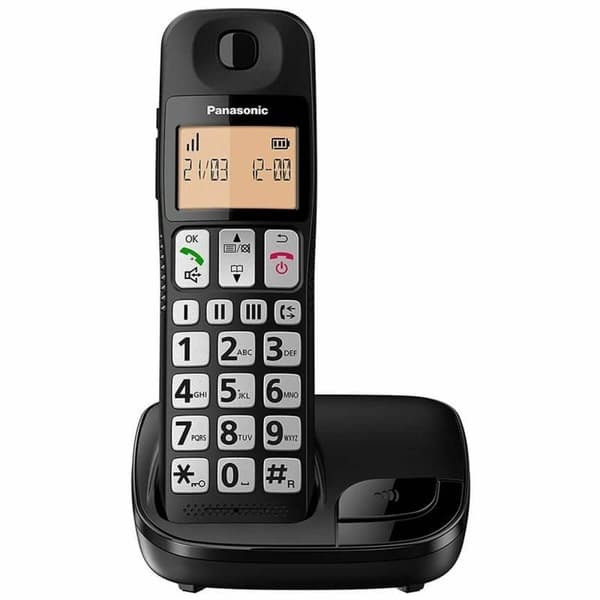 Trådløs telefon Panasonic KX-TGE310SPB Sort