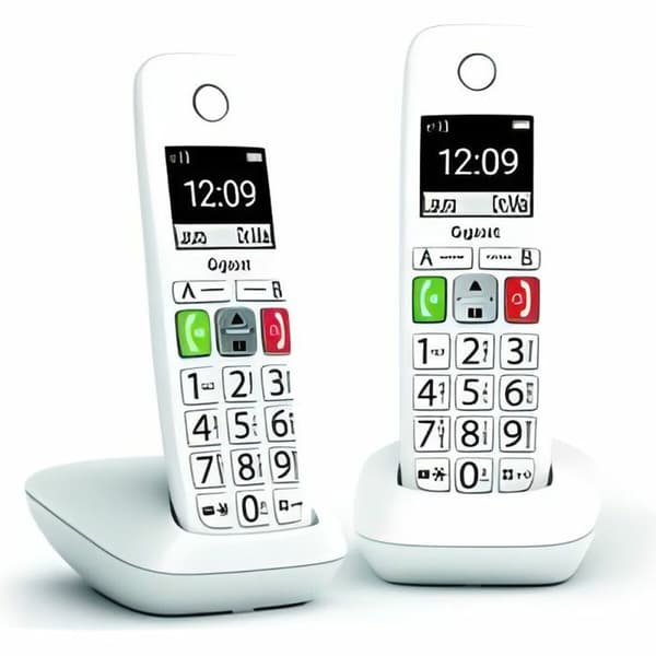Langaton puhelin Gigaset E290 Duo Valkoinen