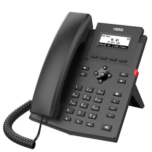 BEGAGNAD Markkabeltelefon Fanvil Svart (Renoverade A)