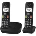 Miniatyrbild 1 av 2: Trådlös telefon - PANASONIC - KX-TGU112EXB - LCD-skärm - Stora knappar - Integrerad telefonsvarare