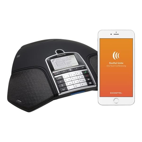 Konftel 300IPx VoIP Konferenstelefon - Lakritssvart - HD OmniSound - Mångsidig