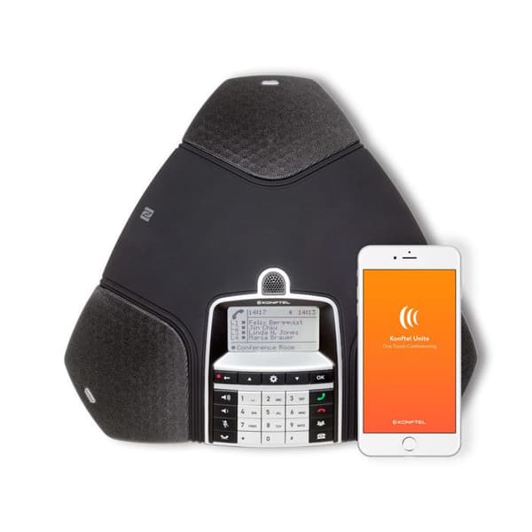 Konftel 300IPx VoIP Konferenstelefon - Lakritssvart - HD OmniSound - Mångsidig