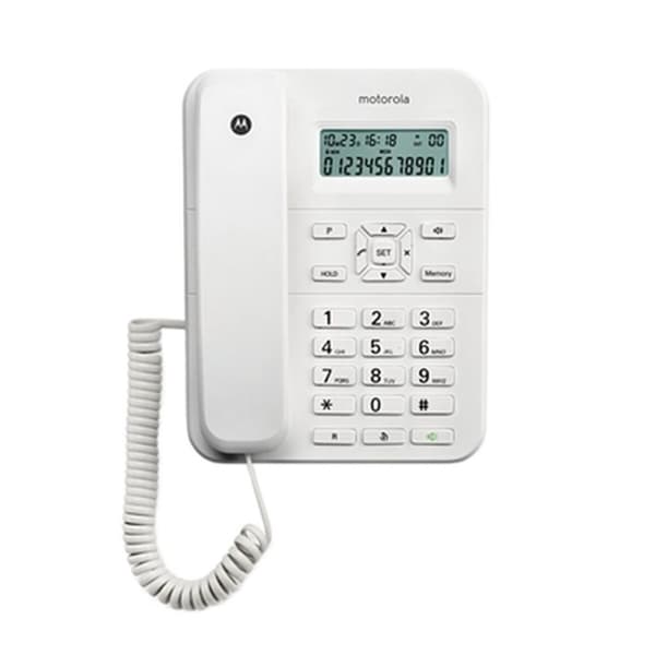 Fastnettelefon Motorola Hvid