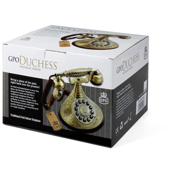 Analogtelefon GPO DUCHESS GPO RETRO Guldfärgad