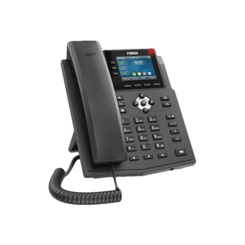 Fanvil X3U - VoIP-telefon med nummerpresentation - 3-riktad samtalsförmåg Svart