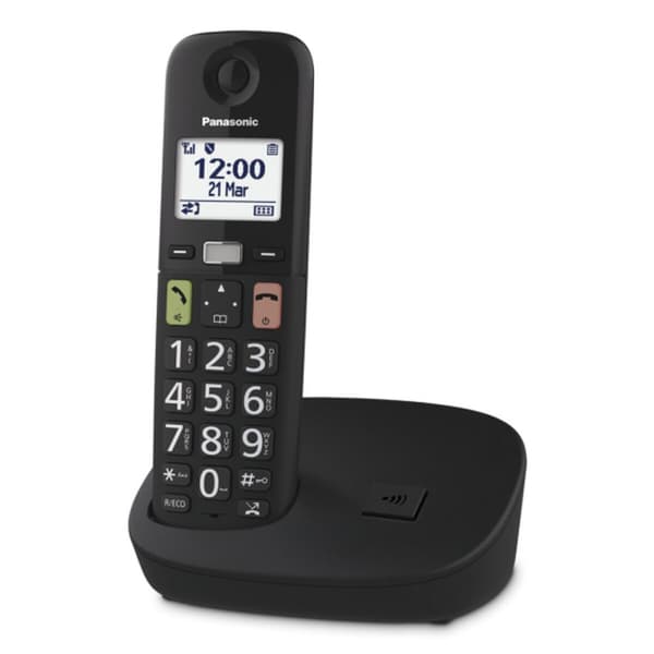 Trådløs telefon Panasonic KX-TGU112EXB Sort