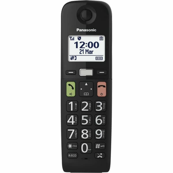 Trådløs telefon Panasonic KX-TGU112EXB Sort Sort