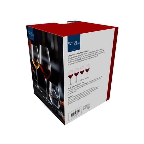 Lyngby Glas Juvel Rödvinsglas 50 cl 4 st Klar