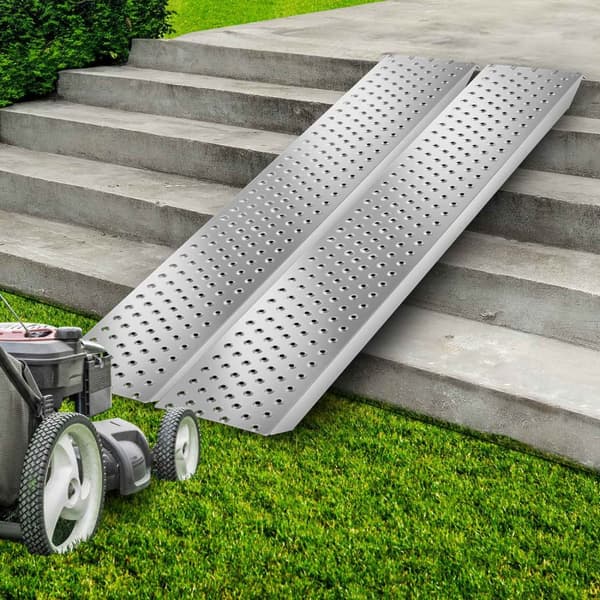Lastramp Sven, 2-pack, 400 kg lastkapacitet, halkfria - silver