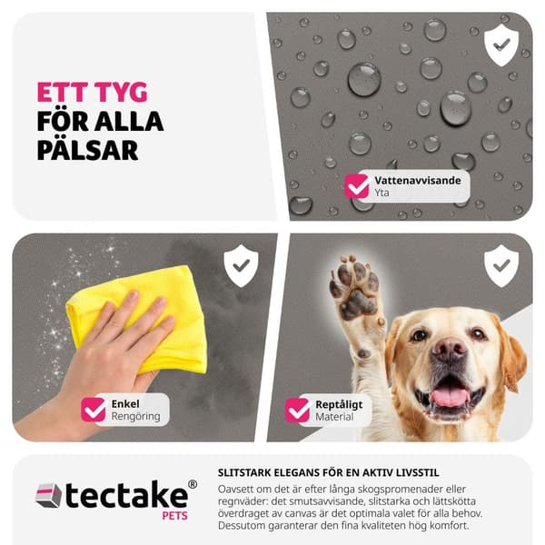 Hundbilstol Milow, vadderad, med säkerhetskoppel - grå