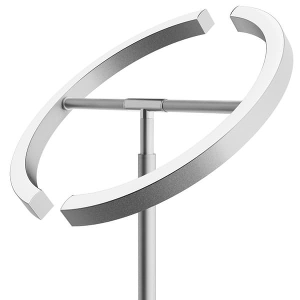 Golvlampa Auralis LED 20W, läslampa med dimmer - Matt nickel