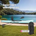Miniatyrbild 9 av 11: Stand-Up Paddle Board Zenon, 2-i-1 uppblåsbar, komplett set - vit/turkos