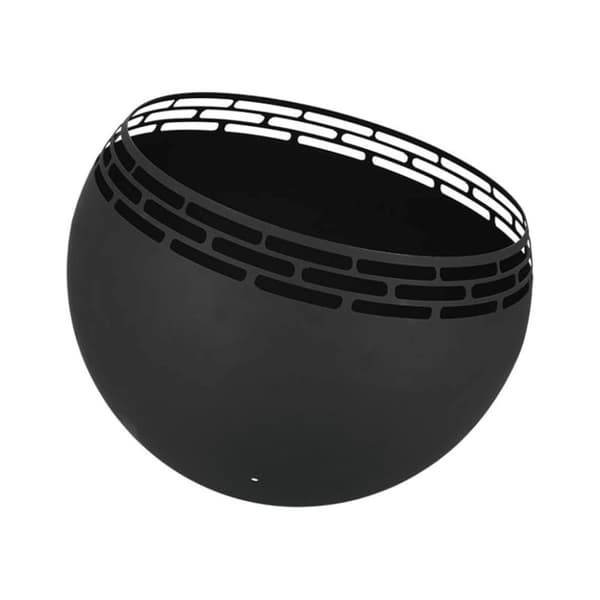 Esschert Design Eldkorg ränder svart