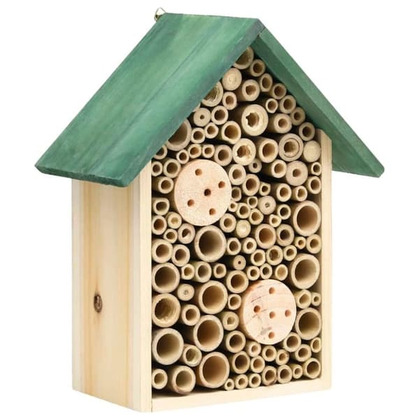 vidaXL Insekthoteller 2 stk 23x14x29 cm heltre gran