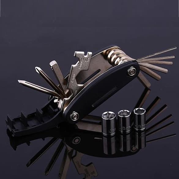 Multifunktionellt Verktyg / Cykel Repair Kit - 15 in 1