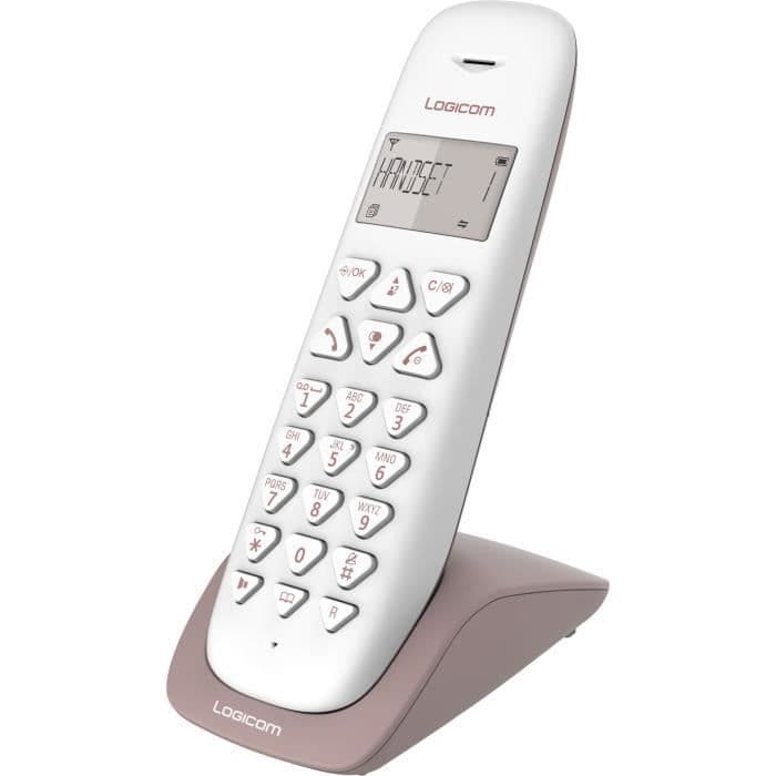 LOGICOM Trådløs telefon VEGA 155T SOLO Taupe med telefonsvarer