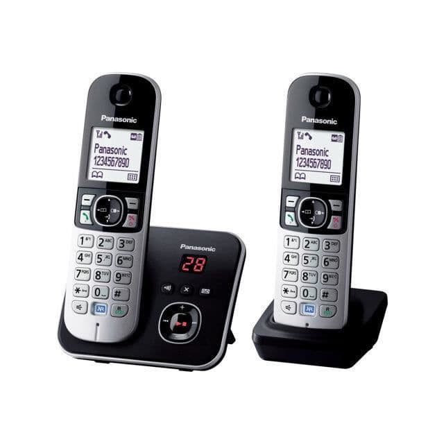 Panasonic KX-TG6822 Duo trådløse telefonsvarer sortgrå